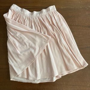 American Apparel Fit & Flare/Skater Cotton Skirt | XS/S | Pastel Pink